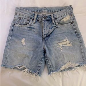Boy shorts Levi denim shorts